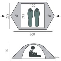 Треккинговая палатка BTrace Spin 2