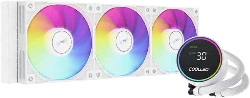 

Система жидкостного охлаждения для процессора Coolleo Ice Fairy Dig 360 Lite (белый)