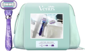 Gillette Venus Swirl 2 сменные кассеты + косметичка
