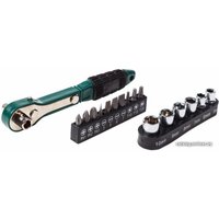 Набор трещотка с головками и битами Rexant 12-6070 (17 предметов)