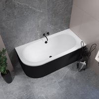 Ванна Lauter Bliss 150 P 21201052P (с ножками и сифоном 21Y32001 матовый черный)