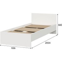Кровать Mio Tesoro Денвер 90х200 (белый)