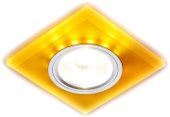 S215 WH/CH/YL MR16+3W LED yellow (матовый/хром)