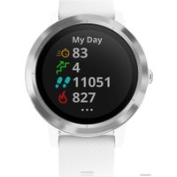 Умные часы Garmin Vivoactive 3 (серебристый/белый)