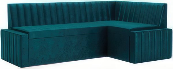 

Угловой диван Мебель-АРС Вермут правый 193x82x113 (бархат сине-зеленый Star Velvet 43 Black Green)