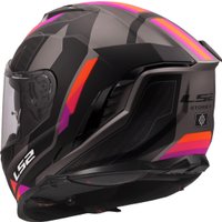 Мотошлем LS2 FF818 Storm III Sporty (L, серый/фиолетовый)