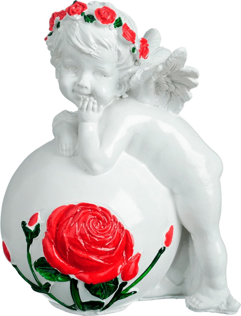 

Статуэтка Хорошие сувениры Ангел на шаре с розой 7186956