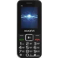 Кнопочный телефон Maxvi P2 (черный)