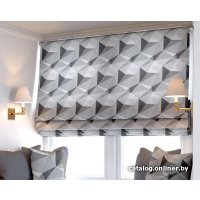 Римская штора Jalux Ромбы 0341/10 210x170 (серый)