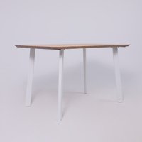 Кухонный стол ОКА Майон 120x80x74 (дуб натуральный/белый)