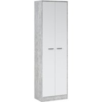 Шкаф распашной Империал Интер (ателье светлый/белый) в Солигорске