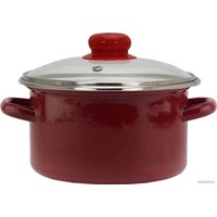 Набор кастрюль Эмаль 9С-202 (бордовый)