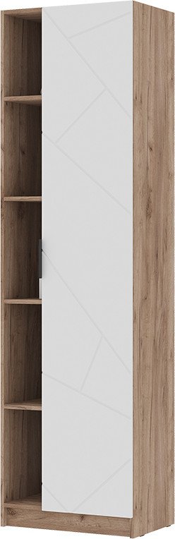 

Шкаф-пенал Стендмебель Орегон ПН 01 (белый супермат софт-тач/дуб крафт табачный)