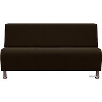 Диван Brioli Руди трехместный (рогожка, J5 коричневый)