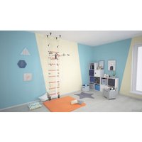 Детский спортивный комплекс Polini Kids Sport Neo враспор (кремовый)