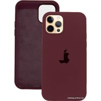Чехол для телефона EXPERTS Silicone Case для Apple iPhone 12/12 Pro (винный)
