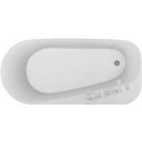 Ванна Aquatek Прима 80x170 AQ-1115780 (белый глянцевый, с ножками и сливом)