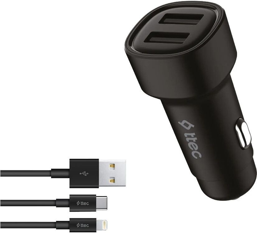 Зарядное устройство ttec 2CKS31DS USB-A - Lightning + USB-C