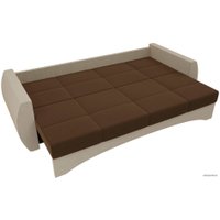 Диван Лига диванов Сатурн 101026 (микровельвет, коричневый/бежевый)