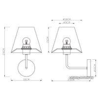 Бра Arte Lamp Elba A2581AP-1CC