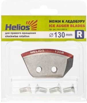 Ножи для ледобура Helios 130 (правое вращение, полукруглые, мокрый лед)