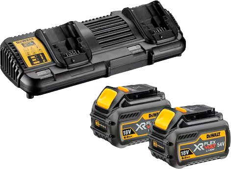 Аккумулятор с зарядным устройством DeWalt DCB132T2 (18В/2x6 Ач)