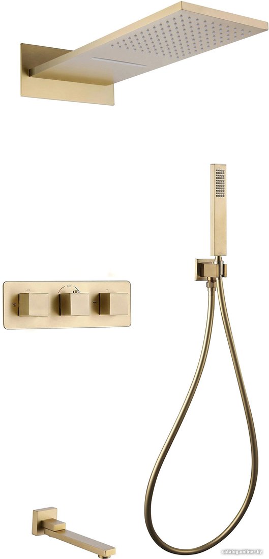 Душевая система  Abber Daheim AF8253G (золото матовое)