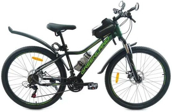 

Велосипед Greenland Demetra 26 р.14 2025 (черный/зеленый)