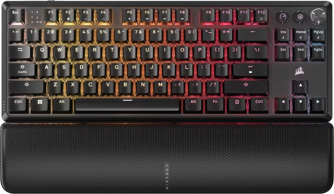 Клавиатура Corsair K70 Core TKL Wireless RGB (черный, Corsair MLX Red V2, нет кириллицы)
