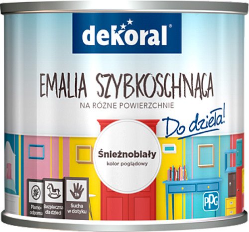 

Эмаль Dekoral Do Dziela Акриловая быстросохнущая 0.5 л (белый)