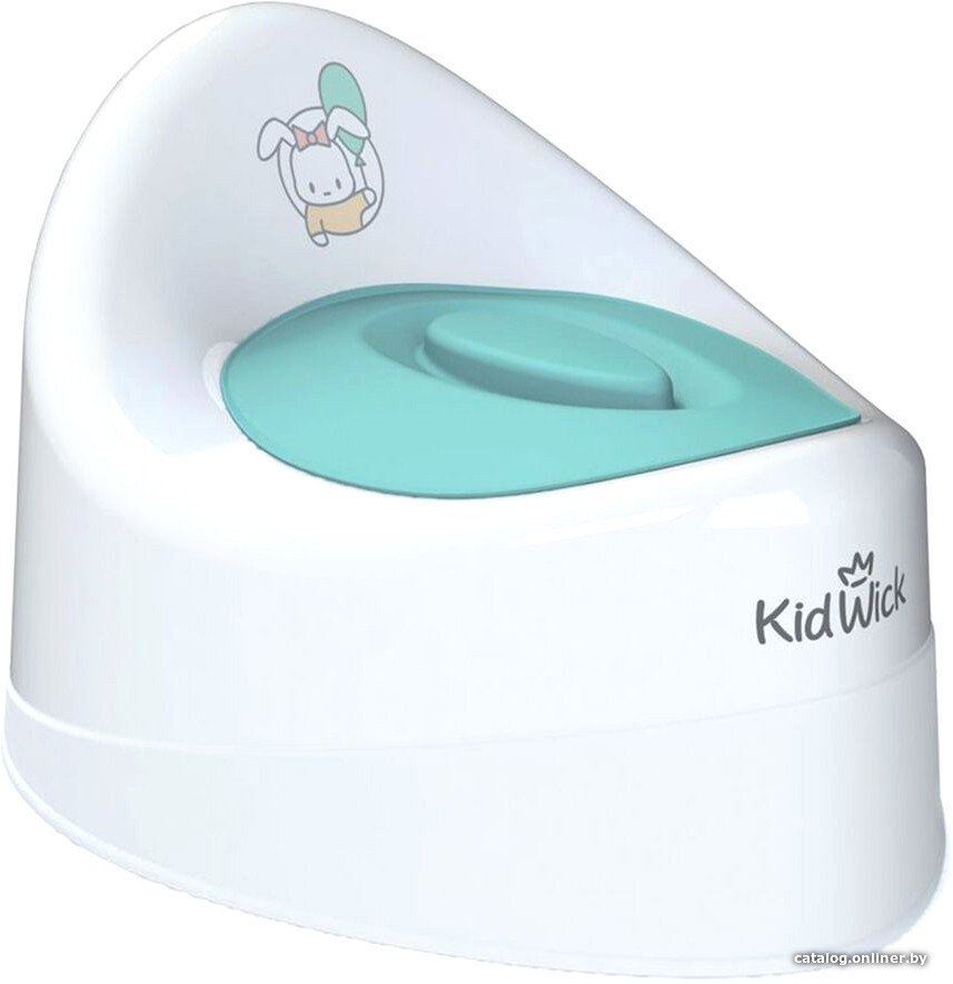 Детский горшок Kidwick Ракушка KW030102 (белый/бирюзовый)