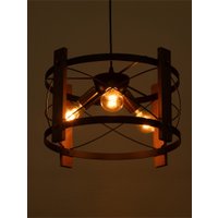 Подвесная люстра BayerLux Корт 10777073 (черный/венге)