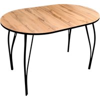 Кухонный стол Arvento Флок 2 раздвижной овал 110-140х70 (дуб вотан)