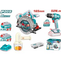  Total TOSLI240583 (циркулярка, шуруповерт, миксер, 2 АКБ)