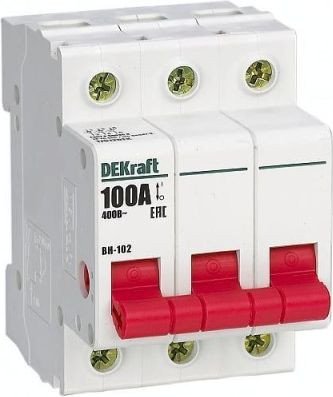 Выключатель нагрузки DEKraft 17025DEK 3Р 25А ВН-102