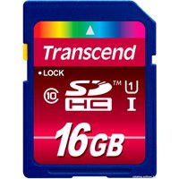 Карта памяти Transcend SDHC Class 10 UHS-I 16Gb (TS16GSDHC10U1)