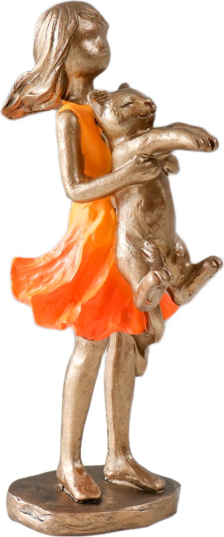 

Статуэтка Sima-Land Малышка в оранжевом платье с котом 10860008