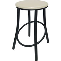 Табурет ВВР Сфера (черный/экокожа ваниль)