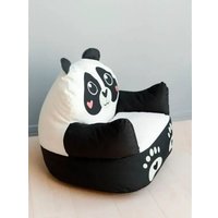 Пуфик DreamBag Панда L (Бело-черный)