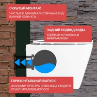 Унитаз подвесной Saniteco KW-9004WS