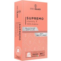 Кофе в капсулах BrewBlack Supremo Intensity 7 Aluminium 2x10 шт
