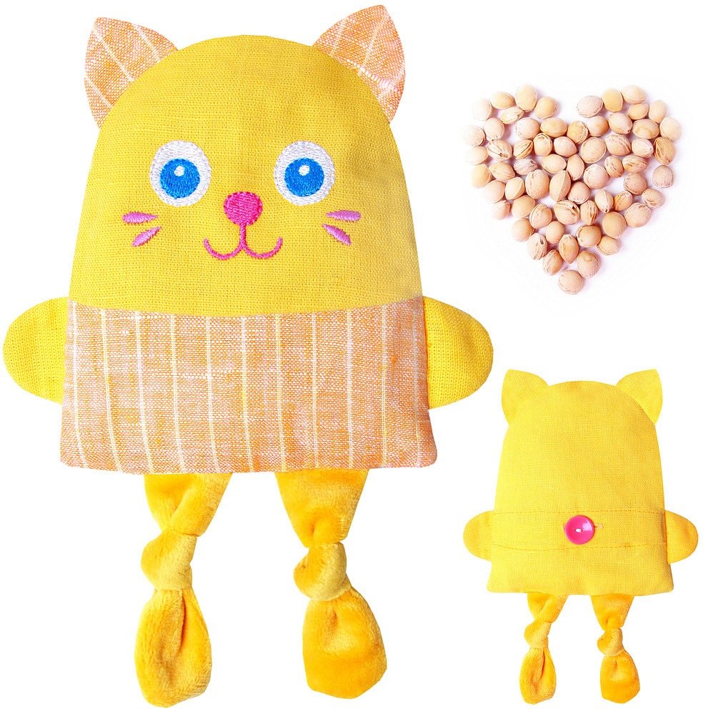 

Игрушка-грелка Мякиши Крошка Котенок с вишневыми косточками