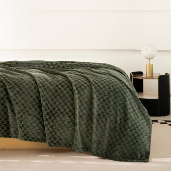 Плед Karven Фланель Евро PL014 JACQAURD v3/Green