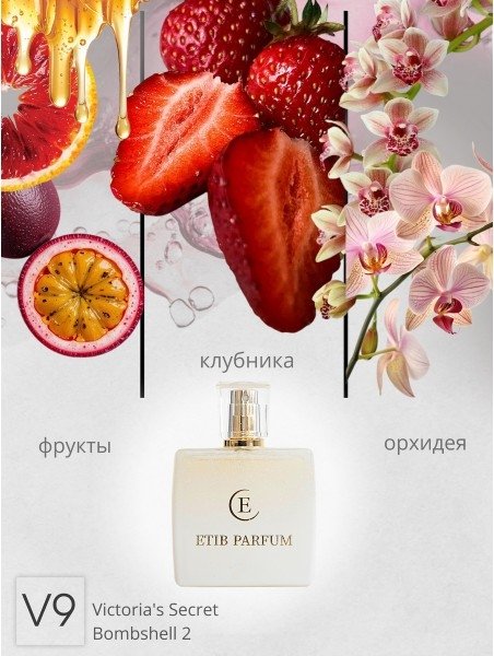 

Туалетная вода ETIB Parfum аналоговый парфюм Victoria's Secret Bombshell 2 V9 EdP (100 мл)