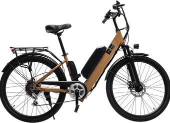 Электровелосипед Furendo E-Butterfly 350 (коричнево-бежевый матовый)