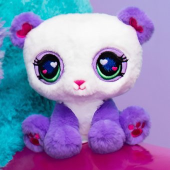 Классическая игрушка Hasbro Littlest Pet Shop Плюш Сиреневая панда 00671_LPS