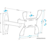 Кронштейн для телевизора Holder LCDS-5046 (белый)