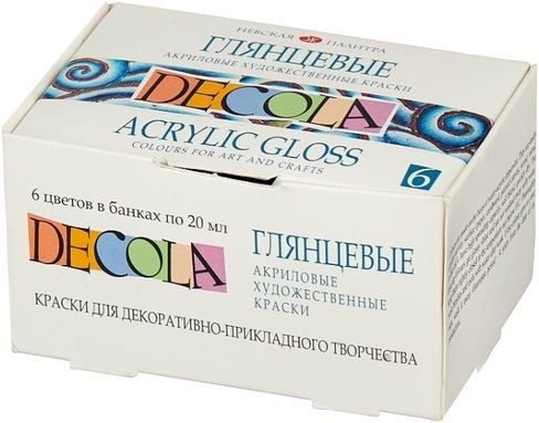 

Акриловые краски Decola Глянцевые 2941024 (6 цв.)