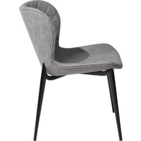 Стул Алвест Av 470 (темно-серая замша 10/черный)