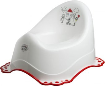 Детский горшок Maltex Семья 5825 (белый/красный)